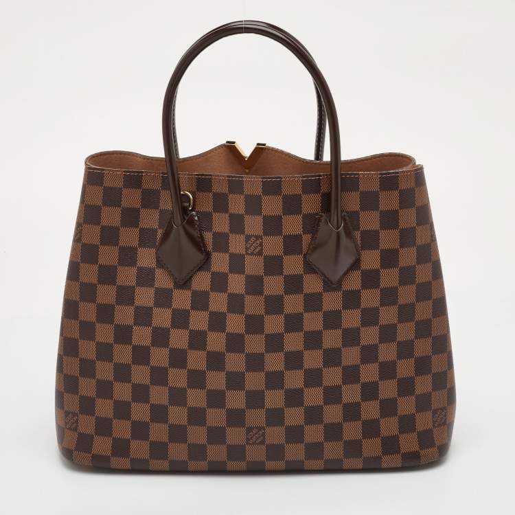 Pre Owned Louis Vuitton Kensington V Damier Ebene Canvas Bag