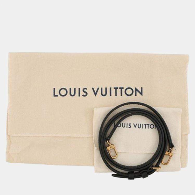 Pre Owned Louis Vuitton Black Brown Monogram Petite Malle