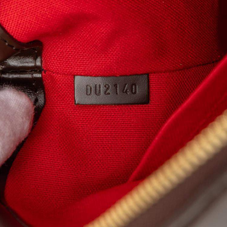 Pre Owned Louis Vuitton Brown Damier Ebene Verona PM