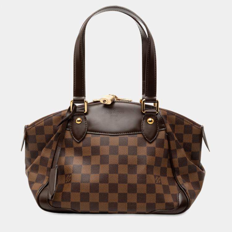 Pre Owned Louis Vuitton Brown Damier Ebene Verona PM