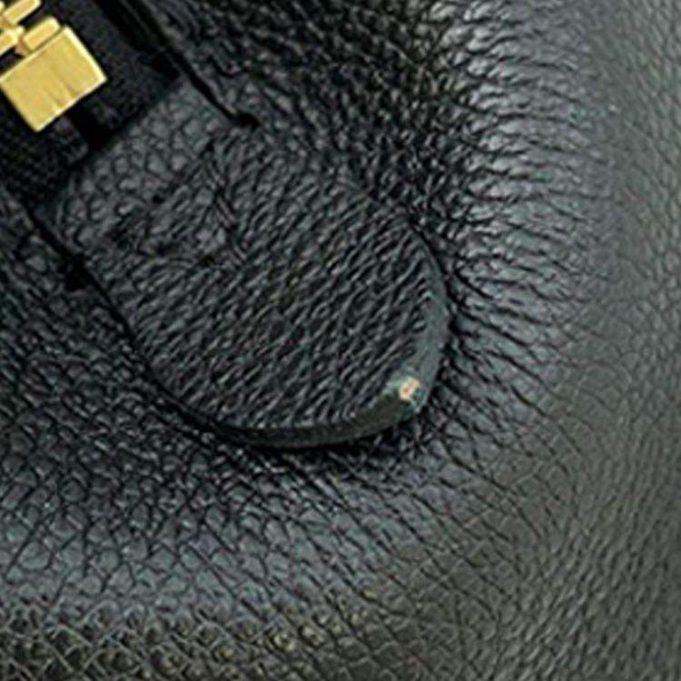 Pre Owned Louis Vuitton Black Bicolor Monogram Empreinte Giant Montaigne BB