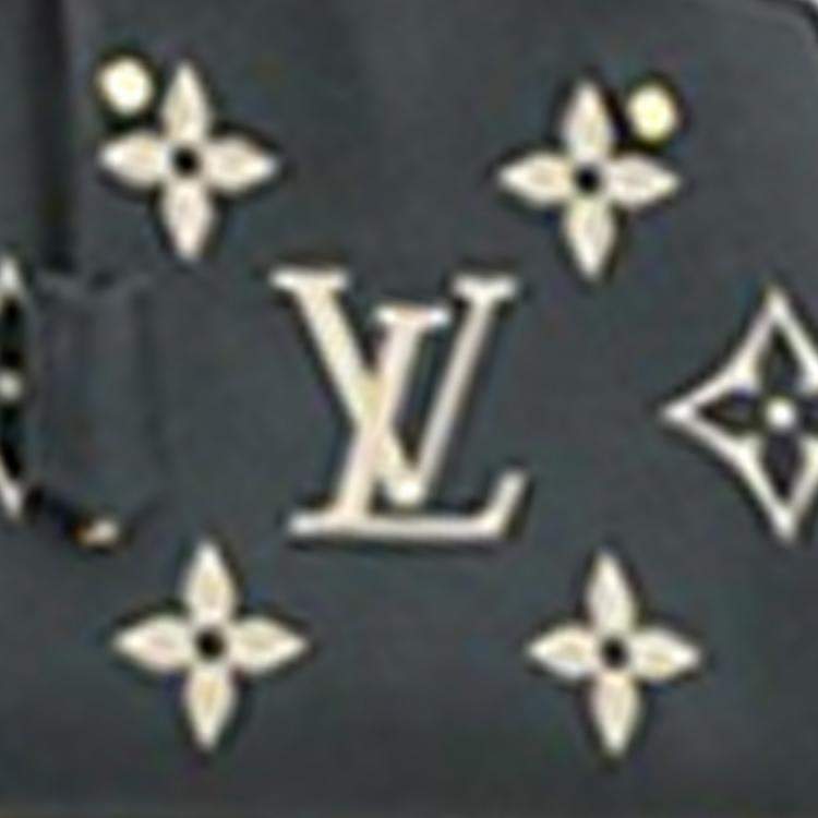 Pre Owned Louis Vuitton Black Bicolor Monogram Empreinte Giant Montaigne BB