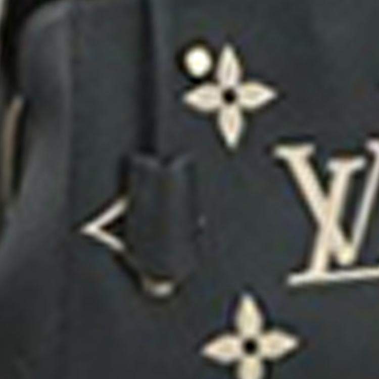 Pre Owned Louis Vuitton Black Bicolor Monogram Empreinte Giant Montaigne BB