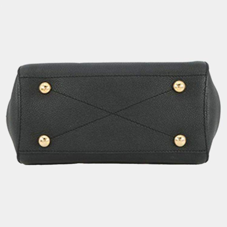 Pre Owned Louis Vuitton Black Bicolor Monogram Empreinte Giant Montaigne BB