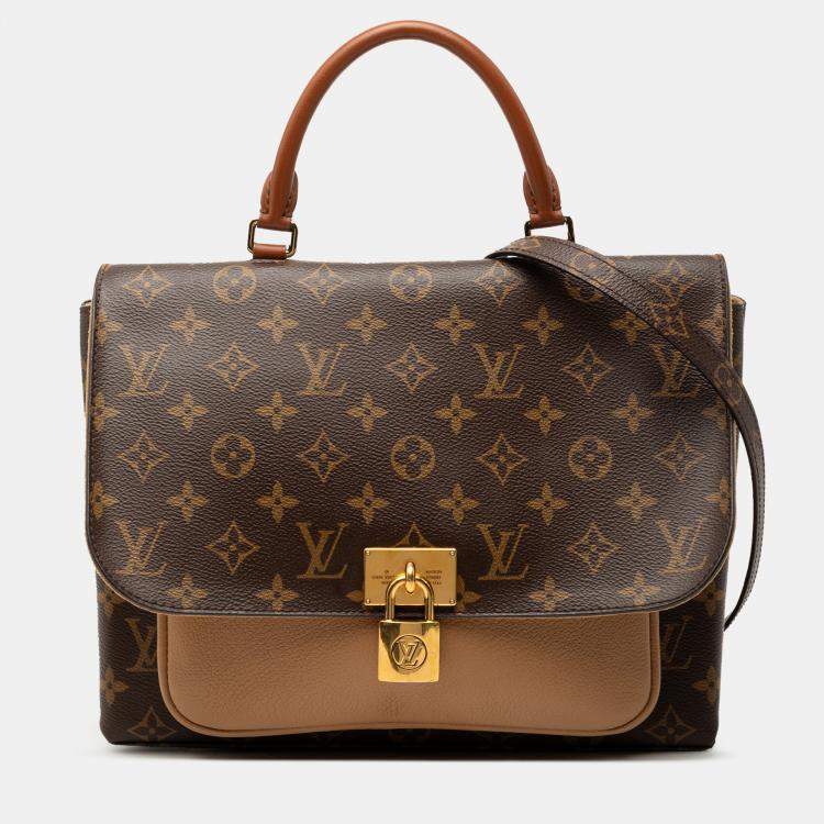 Pre Owned Louis Vuitton Brown Monogram Marignan Handbag