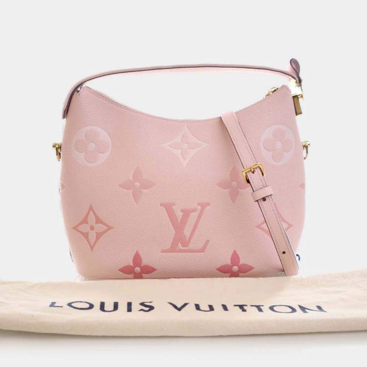 Pre Owned Louis Vuitton Pink Monogram Giant Empreinte By The Pool Marshmallow PM