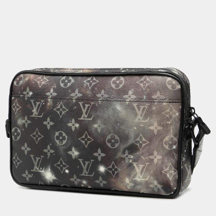 Pre Owned Louis Vuitton Black Monogram Galaxy Alpha Messenger Bag