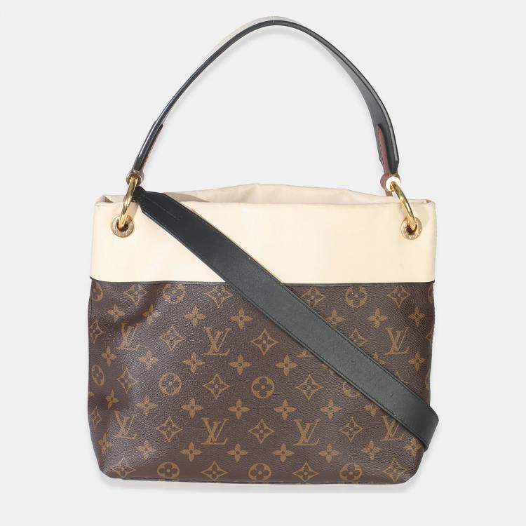 Pre Owned Louis Vuitton Creme Monogram Canvas Tuileries Besace
