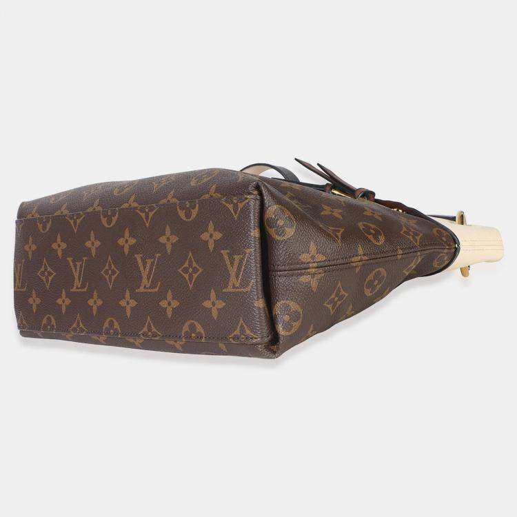 Pre Owned Louis Vuitton Creme Monogram Canvas Tuileries Besace
