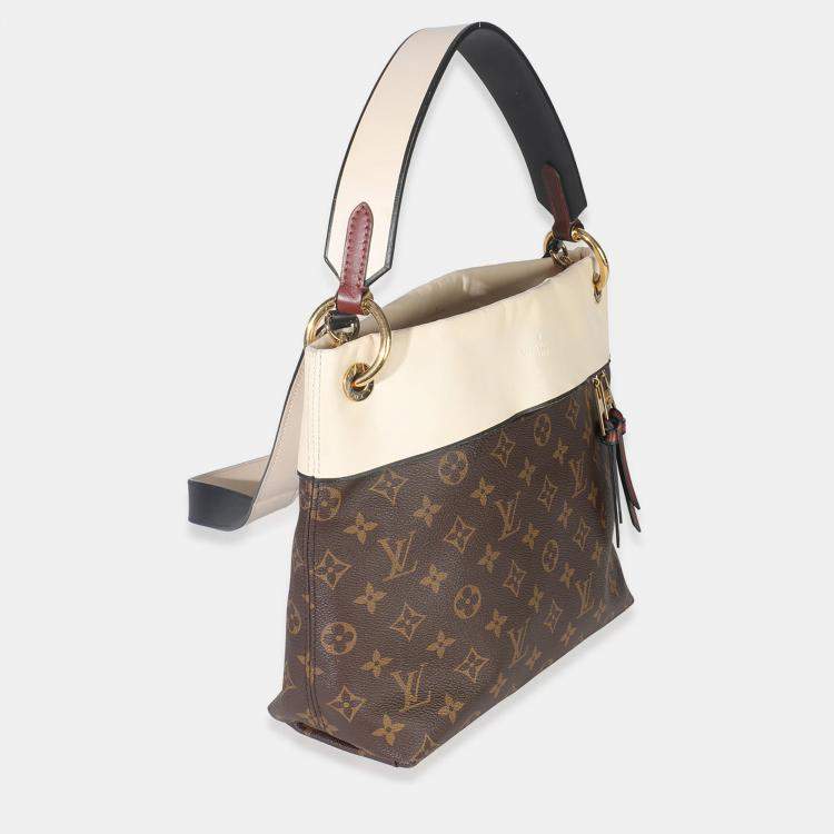 Pre Owned Louis Vuitton Creme Monogram Canvas Tuileries Besace