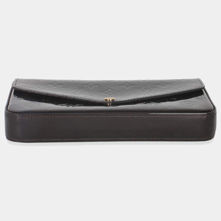 Pre Owned Louis Vuitton Amarante Monogram Vernis Pochette Felicie