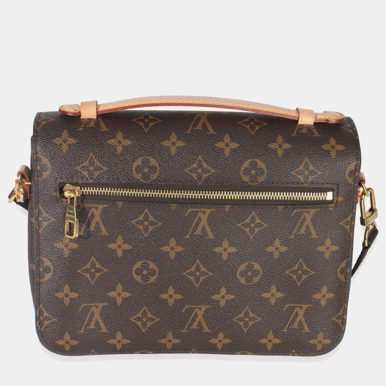 Pre Owned Louis Vuitton Monogram Canvas Pochette Metis