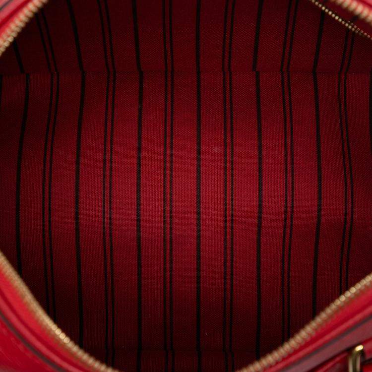 مملوكة مسبقًا Louis Vuitton Red Monogram Empreinte Speedy Bandouliere 25