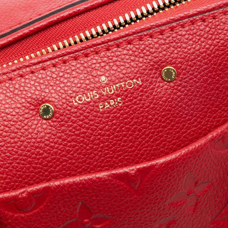 مملوكة مسبقًا Louis Vuitton Red Monogram Empreinte Speedy Bandouliere 25