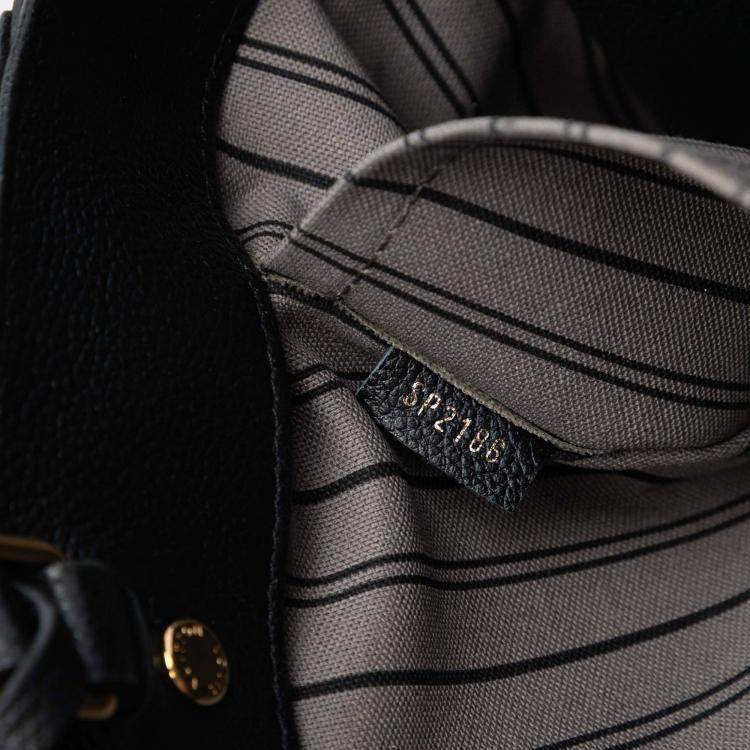Pre Owned Louis Vuitton Black Monogram Empreinte Montaigne GM