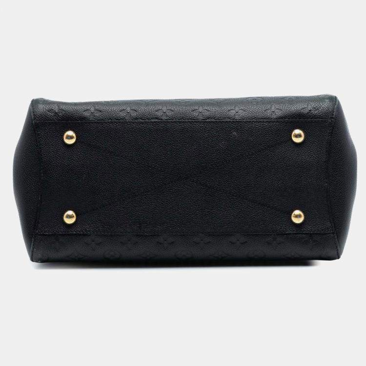 Pre Owned Louis Vuitton Black Monogram Empreinte Montaigne GM
