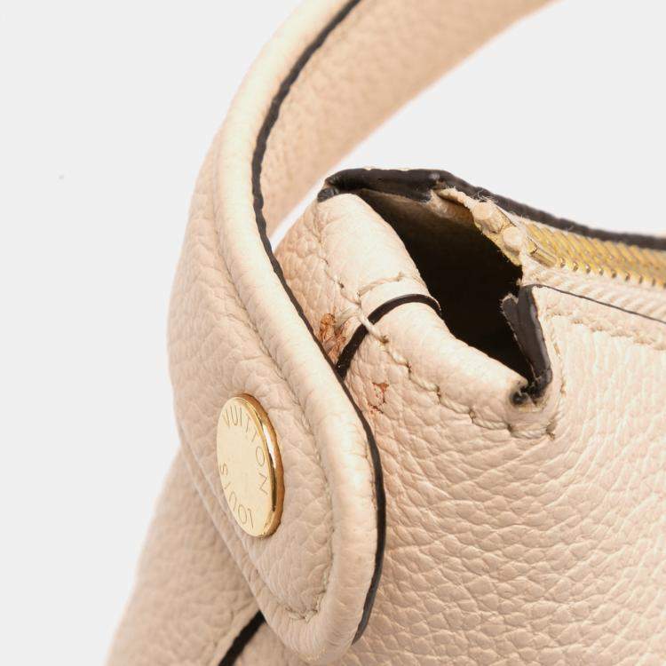 Pre Owned Louis Vuitton Beige Monogram Giant Empreinte By The Pool Marshmallow PM