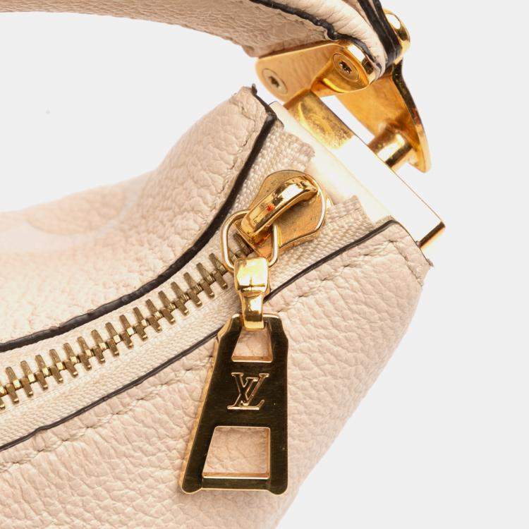 Pre Owned Louis Vuitton Beige Monogram Giant Empreinte By The Pool Marshmallow PM