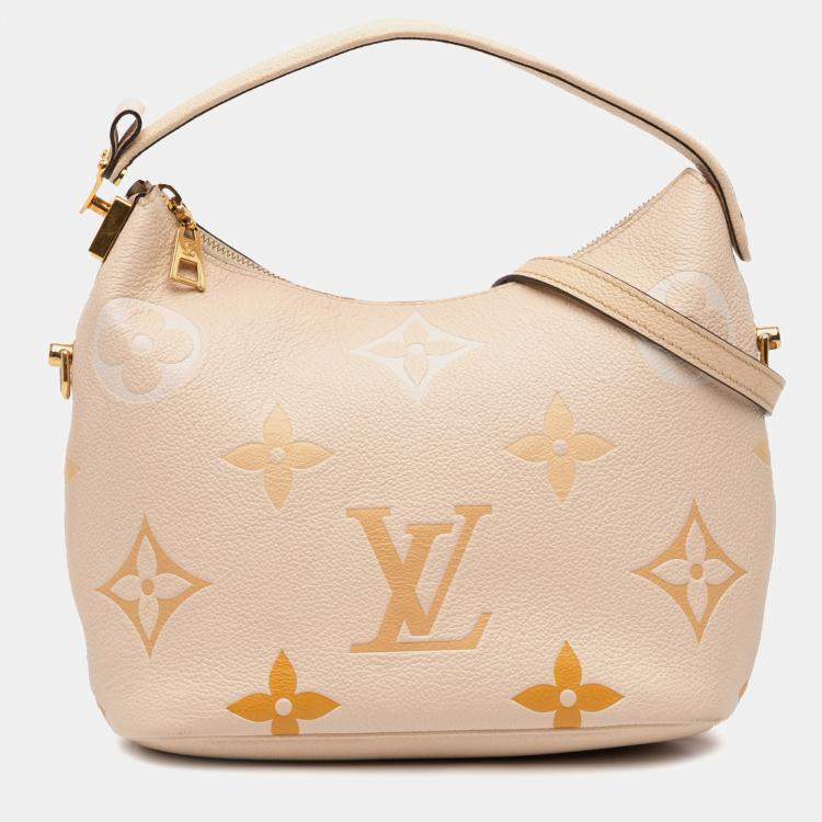 Pre Owned Louis Vuitton Beige Monogram Giant Empreinte By The Pool Marshmallow PM