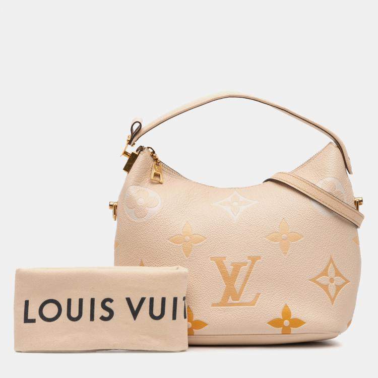 Pre Owned Louis Vuitton Beige Monogram Giant Empreinte By The Pool Marshmallow PM