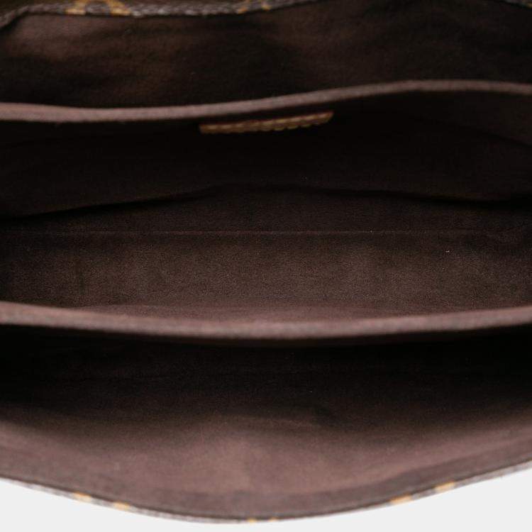 Pre Owned Louis Vuitton Brown Monogram Pochette Metis