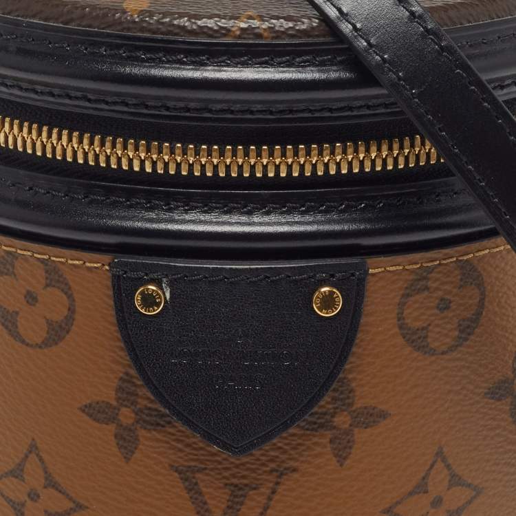 Pre Owned Louis Vuitton Cannes Monogram Reverse Canvas and Leather Bucket Bag