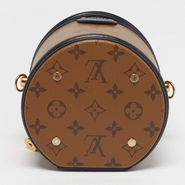 Pre Owned Louis Vuitton Cannes Monogram Reverse Canvas and Leather Bucket Bag