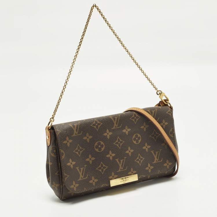 Pre Owned Louis Vuitton Favorite MM Damier Ebene Canvas Bag