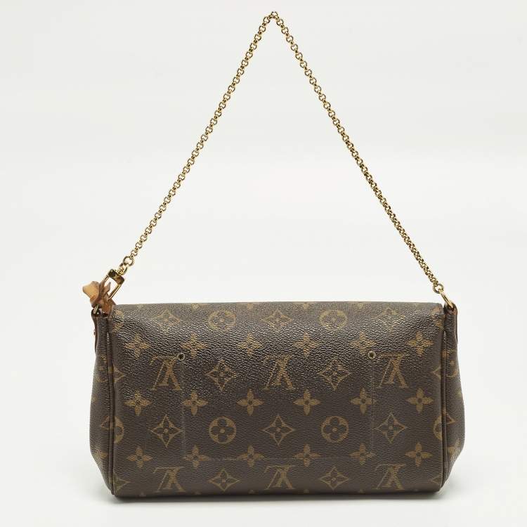 Pre Owned Louis Vuitton Favorite MM Damier Ebene Canvas Bag