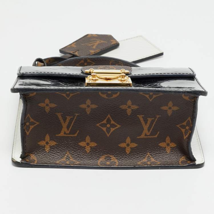 Pre Owned Louis Vuitton Spring Street Black Monogram Vernis Bag