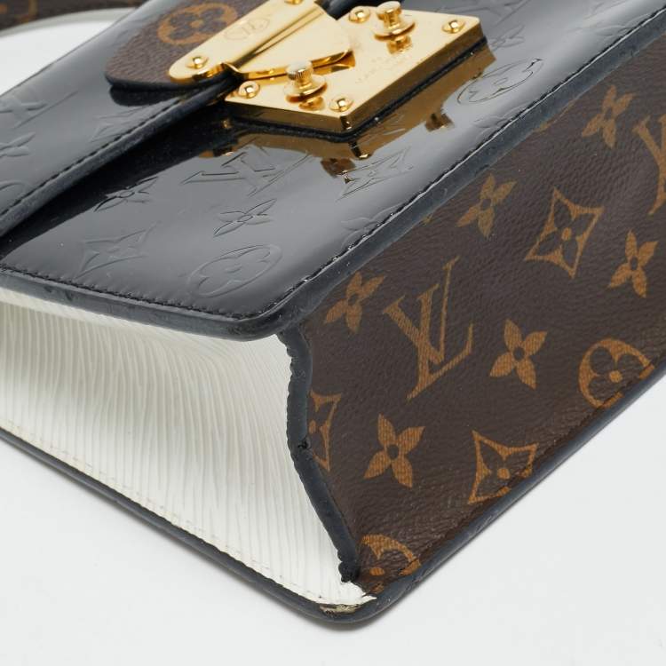 Pre Owned Louis Vuitton Spring Street Black Monogram Vernis Bag