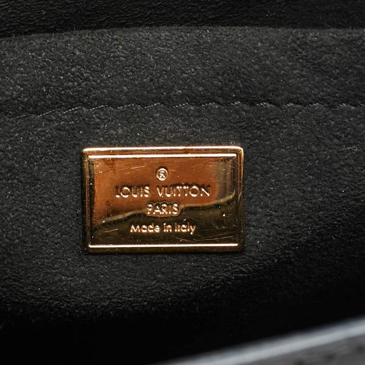 Pre Owned Louis Vuitton Spring Street Black Monogram Vernis Bag