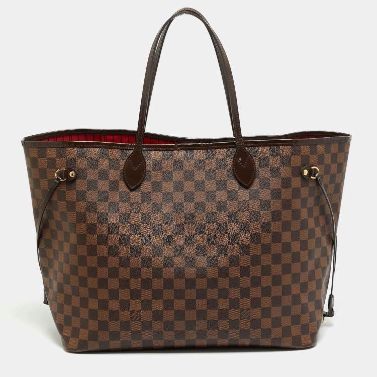 Pre Owned Louis Vuitton Neverfull GM Damier Ebene Canvas Bag