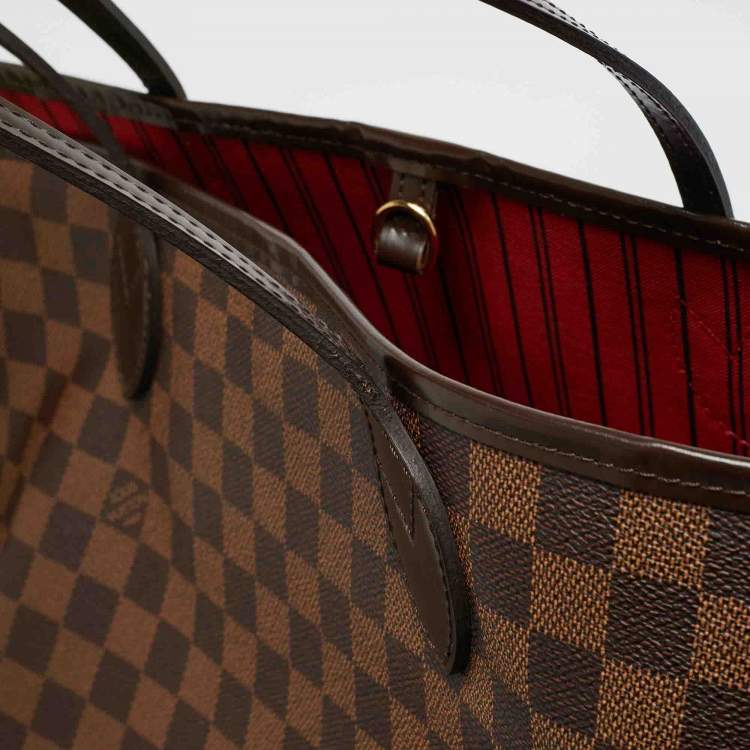 Pre Owned Louis Vuitton Neverfull GM Damier Ebene Canvas Bag