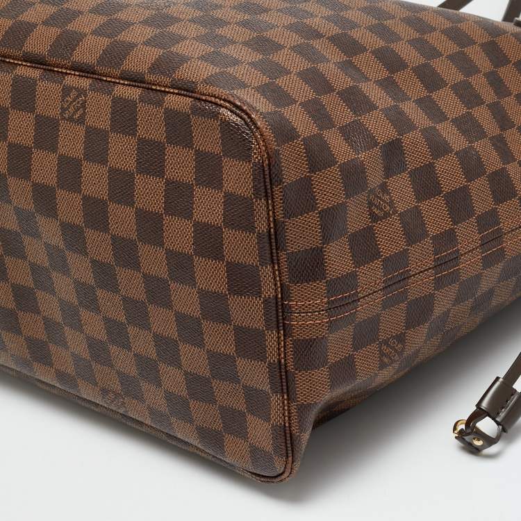 Pre Owned Louis Vuitton Neverfull GM Damier Ebene Canvas Bag