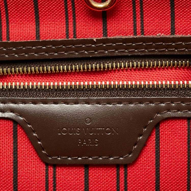 Pre Owned Louis Vuitton Neverfull GM Damier Ebene Canvas Bag