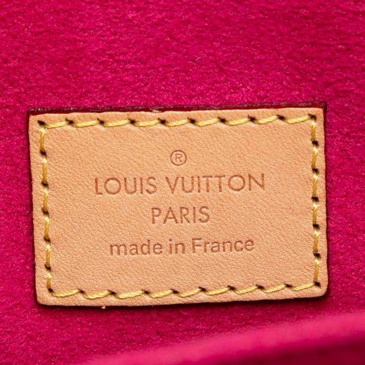 Pre Owned Louis Vuitton Brown Monogram Love Lock Pochette Metis