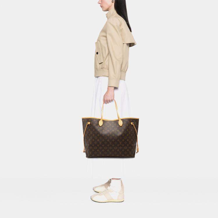 Pre Owned Louis Vuitton Brown Monogram Neverfull GM