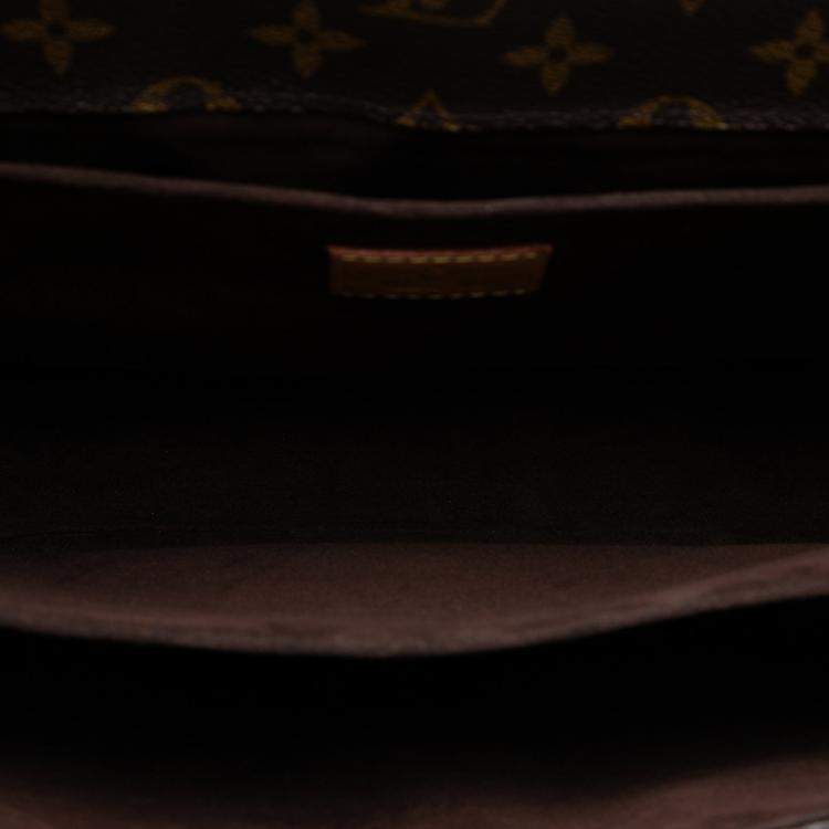 Pre Owned Louis Vuitton Brown Monogram Pochette Metis