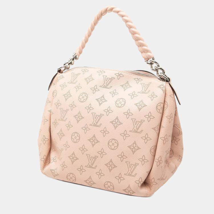 Pre Owned Louis Vuitton Pink Monogram Mahina Babylone Chain BB