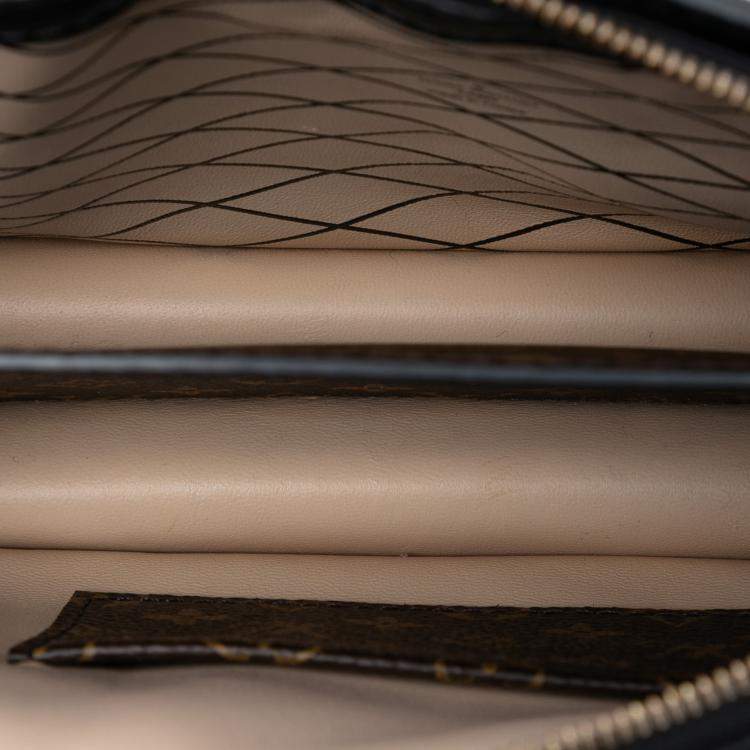 Pre Owned Louis Vuitton Brown Monogram Reverse Trunk Clutch