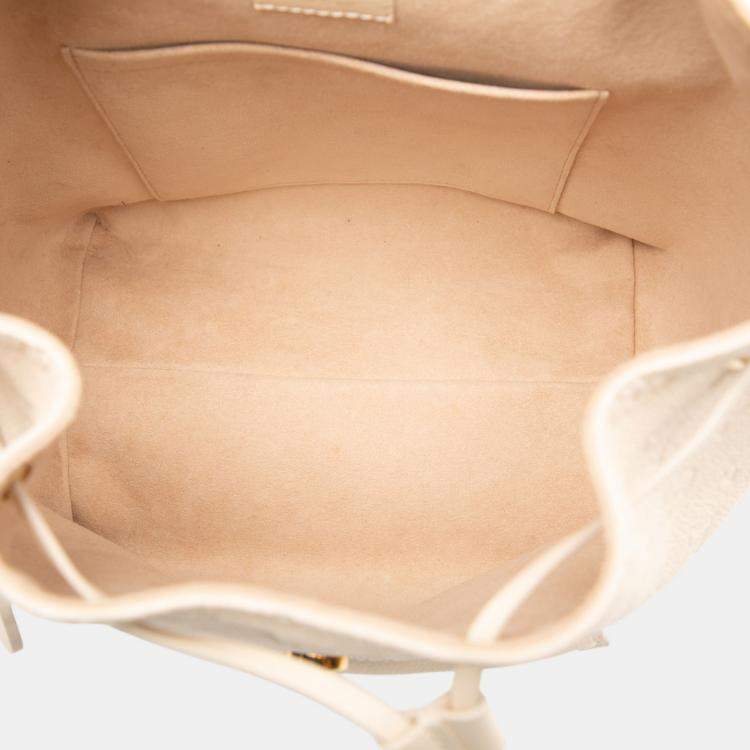 Pre Owned Louis Vuitton Beige Monogram Empreinte Montsouris PM Backpack