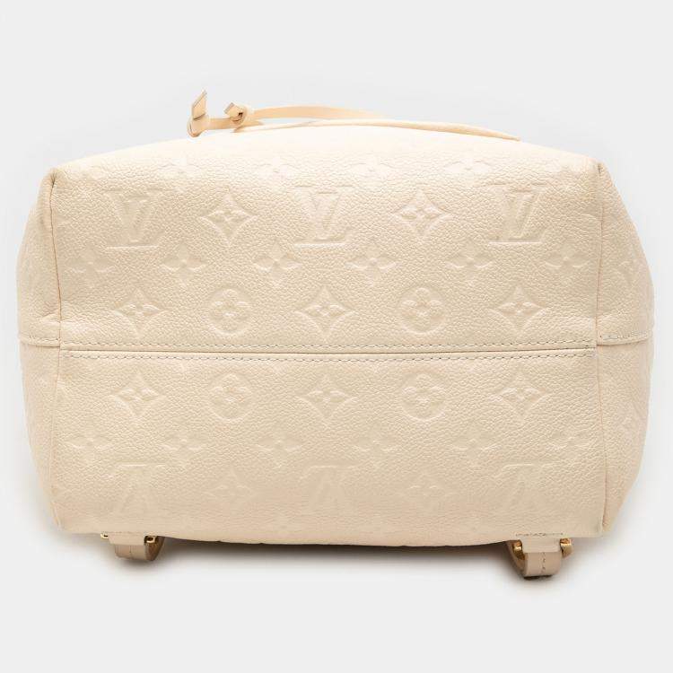 Pre Owned Louis Vuitton Beige Monogram Empreinte Montsouris PM Backpack
