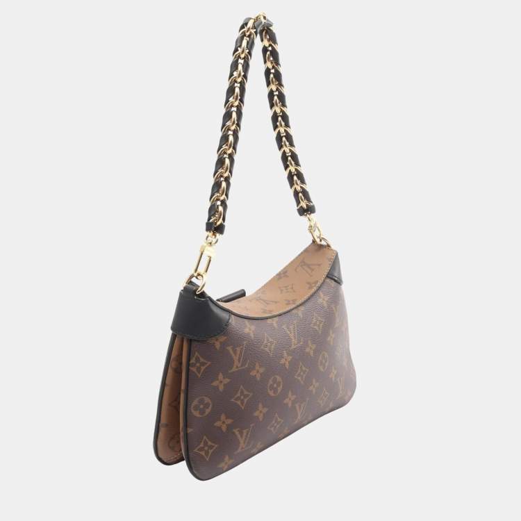 Pre Owned Louis Vuitton Lv Tweeny Shoulder Bag Coated Canvas And Leather Monogram Reverse Brown