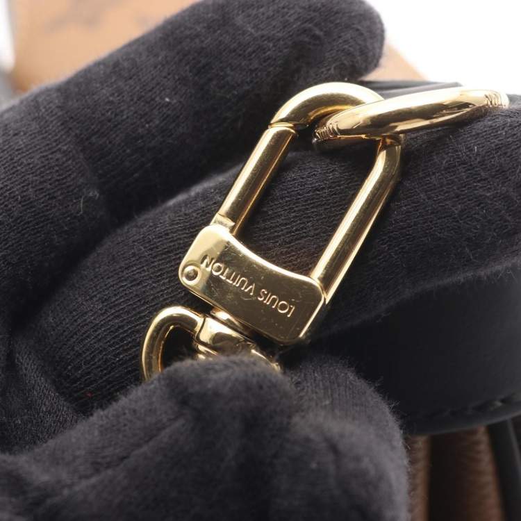 Pre Owned Louis Vuitton Lv Tweeny Shoulder Bag Coated Canvas And Leather Monogram Reverse Brown