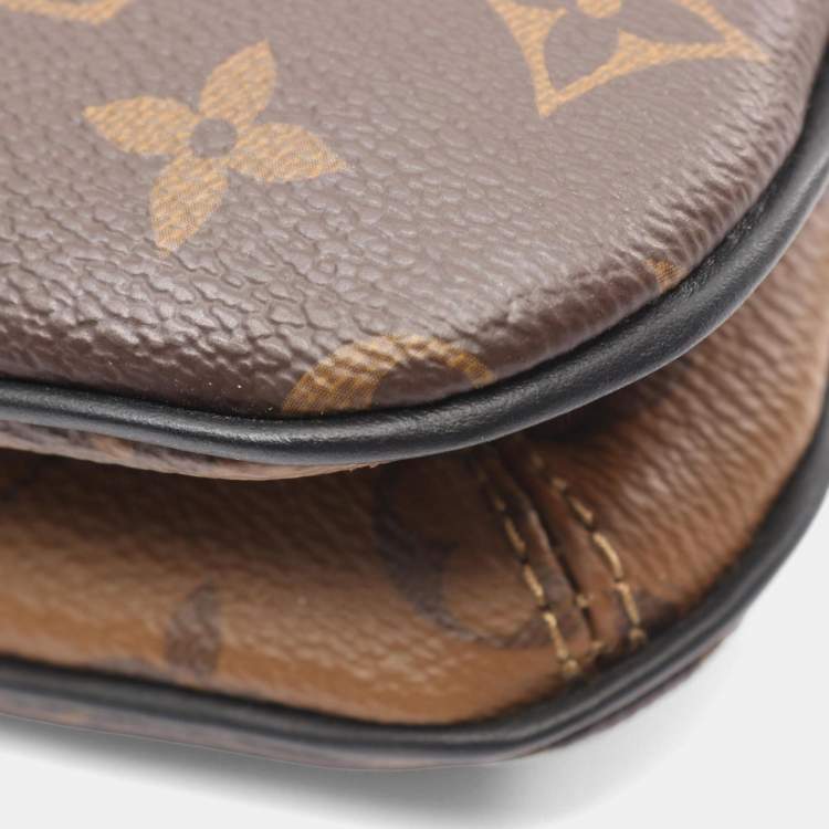 Pre Owned Louis Vuitton Lv Tweeny Shoulder Bag Coated Canvas And Leather Monogram Reverse Brown