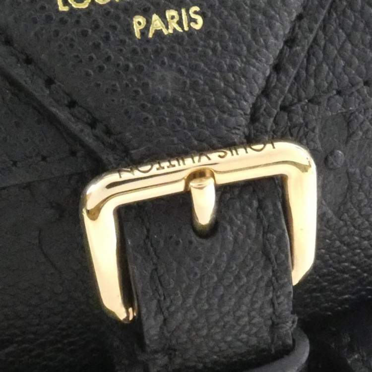 Pre Owned Louis Vuitton Black Monogram Empreinte Backup Backpack