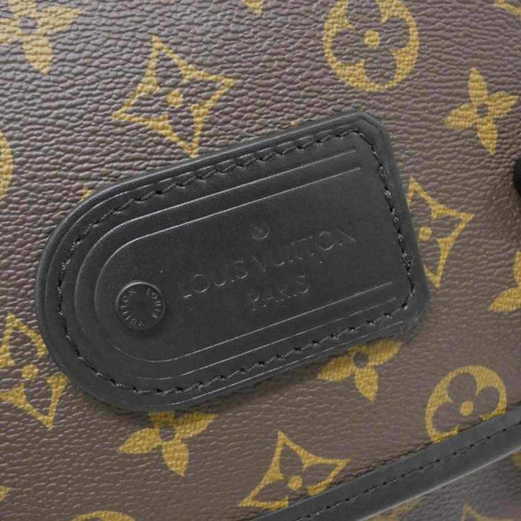Pre Owned Louis Vuitton Brown Monogram Macassar Lv Trail Messenger Shoulder Bag