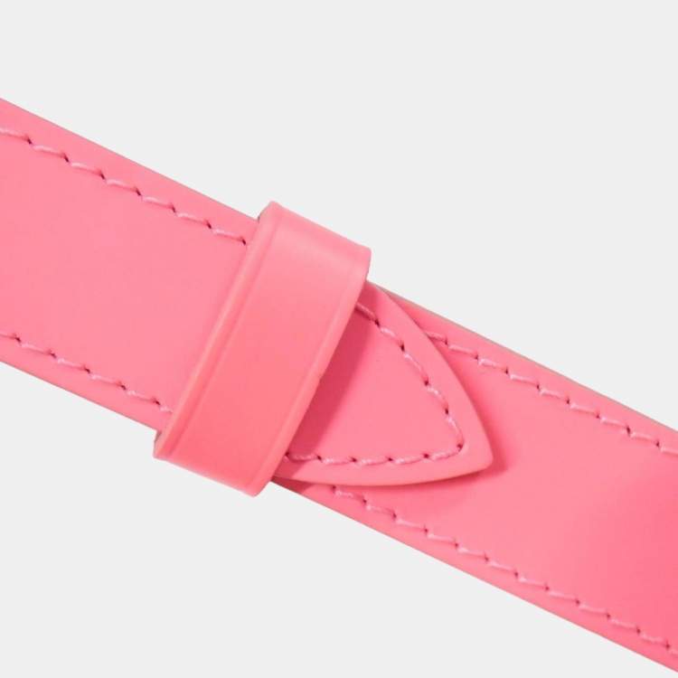 Pre Owned Louis Vuitton Pink Monogram See-Through Keepall Bandouliere 50Cm Boston Bag