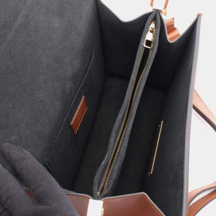 Pre Owned Louis Vuitton Dauphine Mm Shoulder Bag Coated Canvas And Leather Monogram Reverse Brown Beige